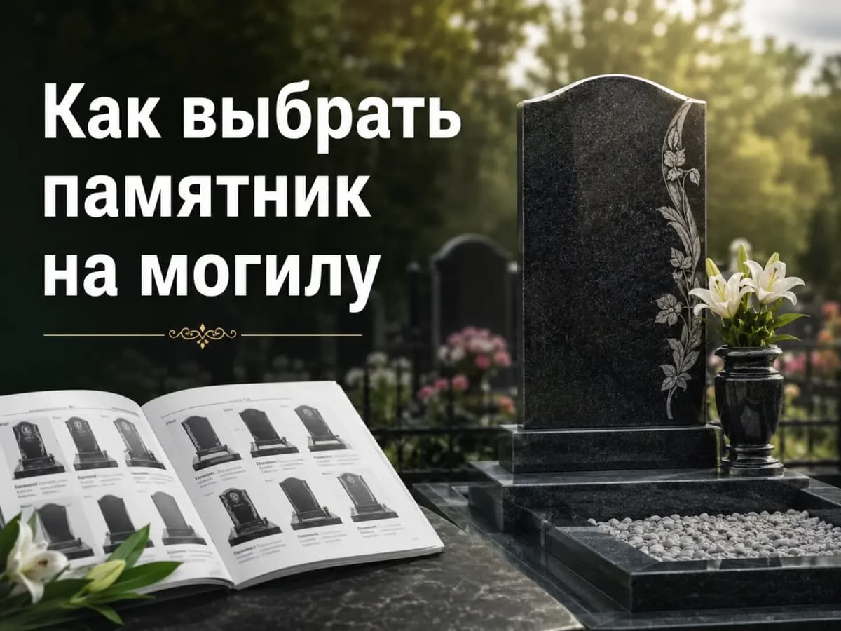 Как выбрать памятник на могилу — советы по выбору